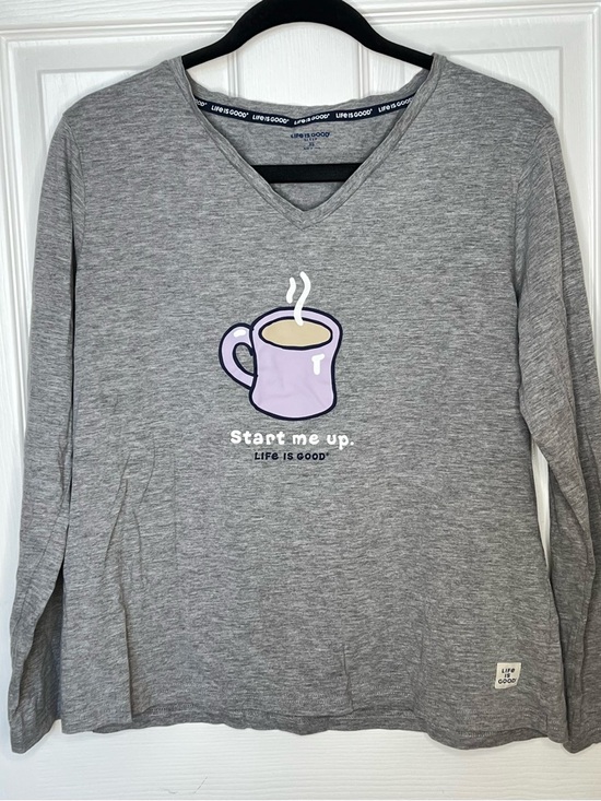 Life Is Good Other - Life is Good “Start Me Up” Coffee Long Sleeve Tee XL